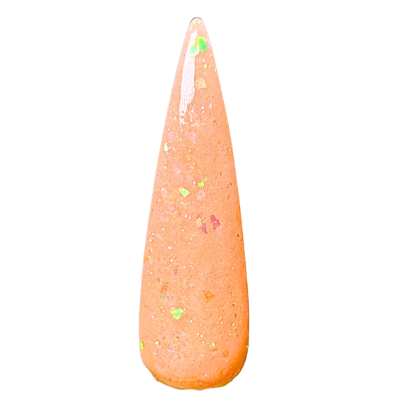 Soft Sunrise Dip Powder Nails | Peach Opal Dipping Powder UK