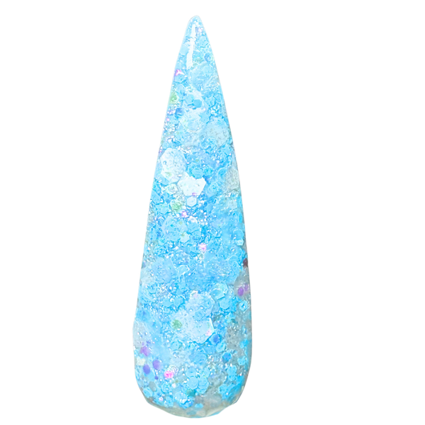 Deep Breath Glitter Dip Powder | Blue Sparkle Nails UK