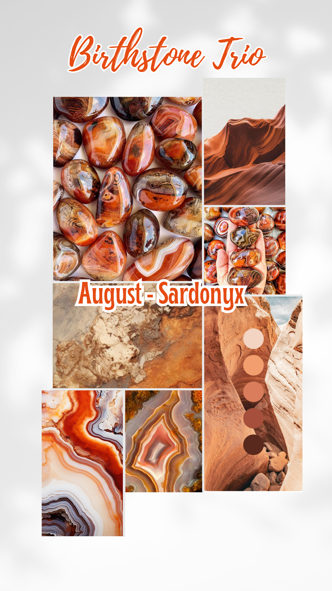 August Birthstone Mystery Trio